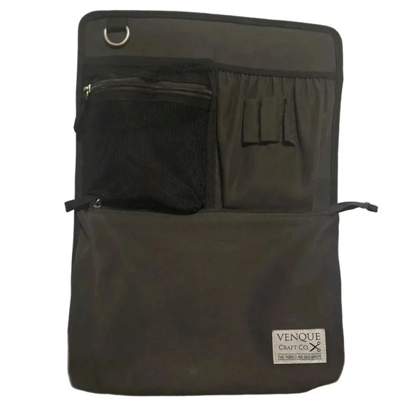 Venque Amsterdam Water Resistant 15” Laptop Backpack fabric Real Leather Top 19L - Picture 12 of 16